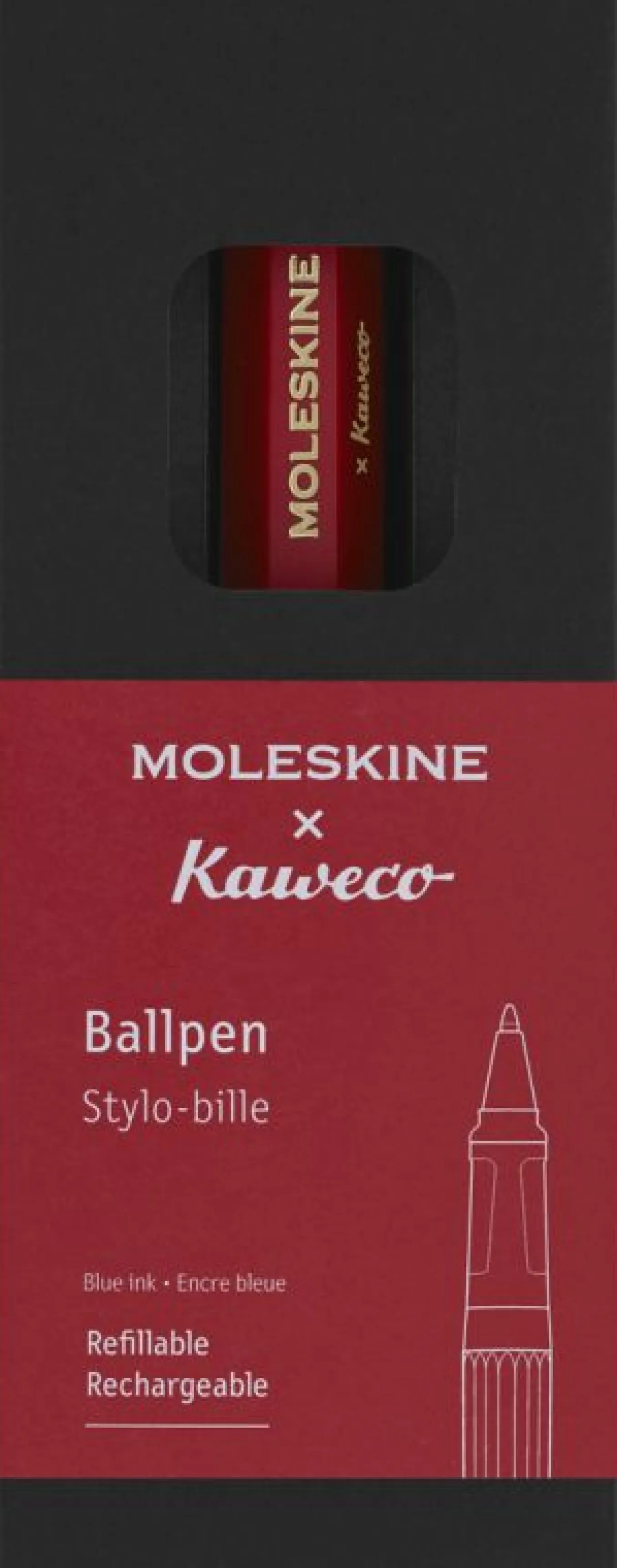 Ballpen Moleskine x Kaweco Red