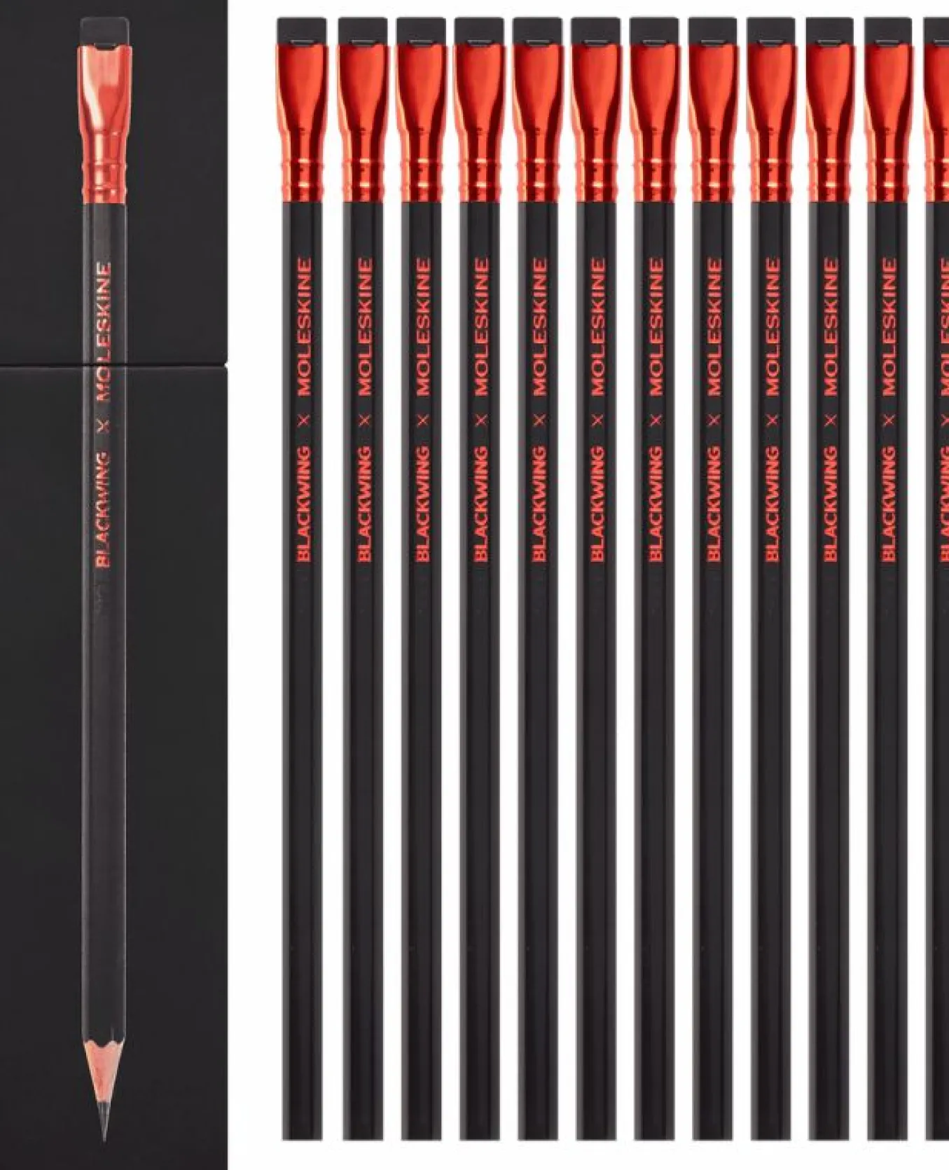 Blackwing x Moleskine Set of 12 Soft Pencils Black