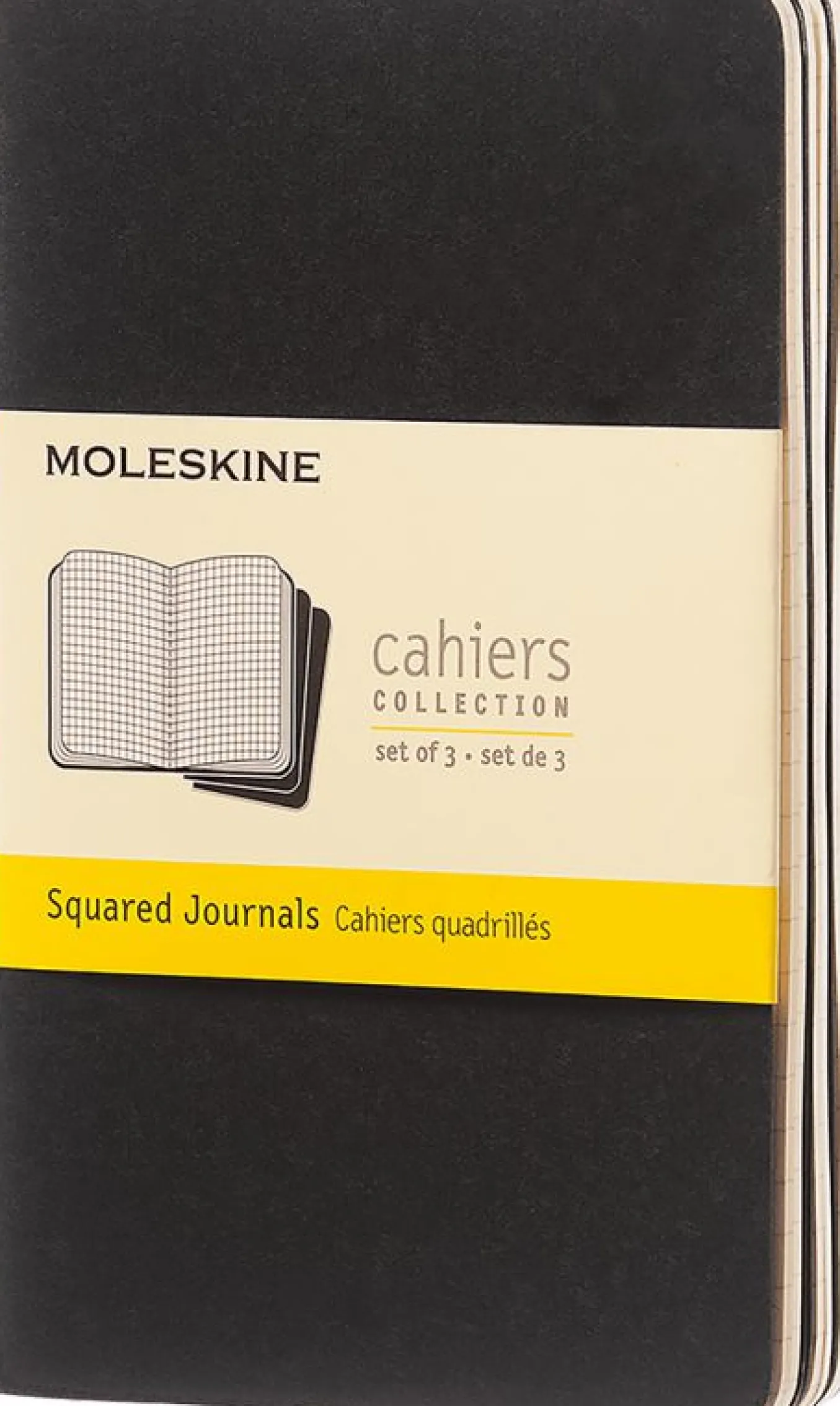 Cahier Journals Set of 3 Black