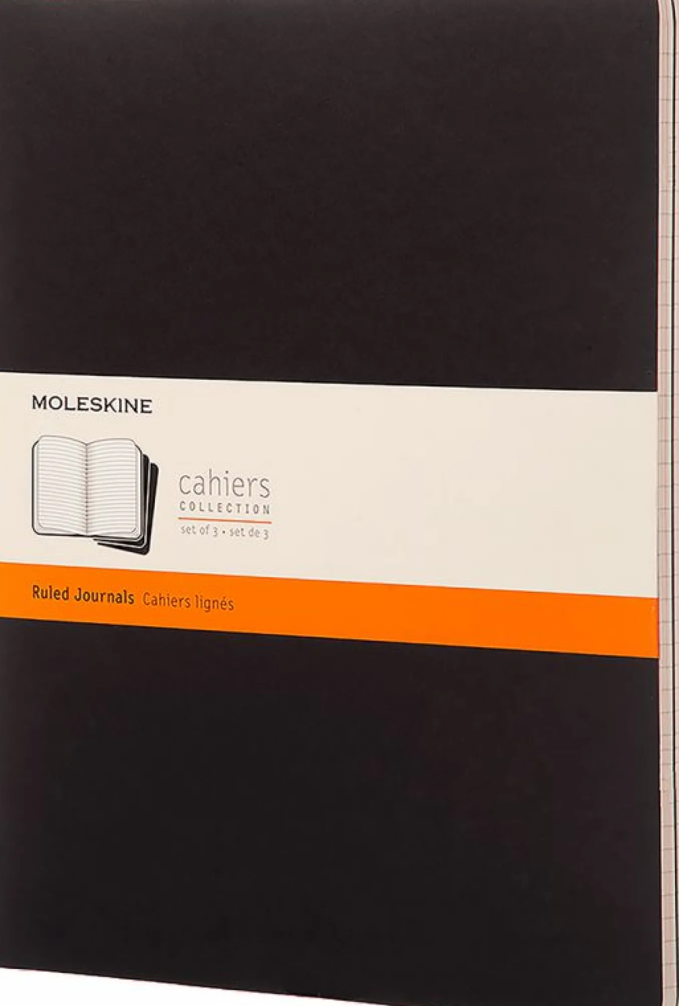 Cahier Journals Set of 3 Black