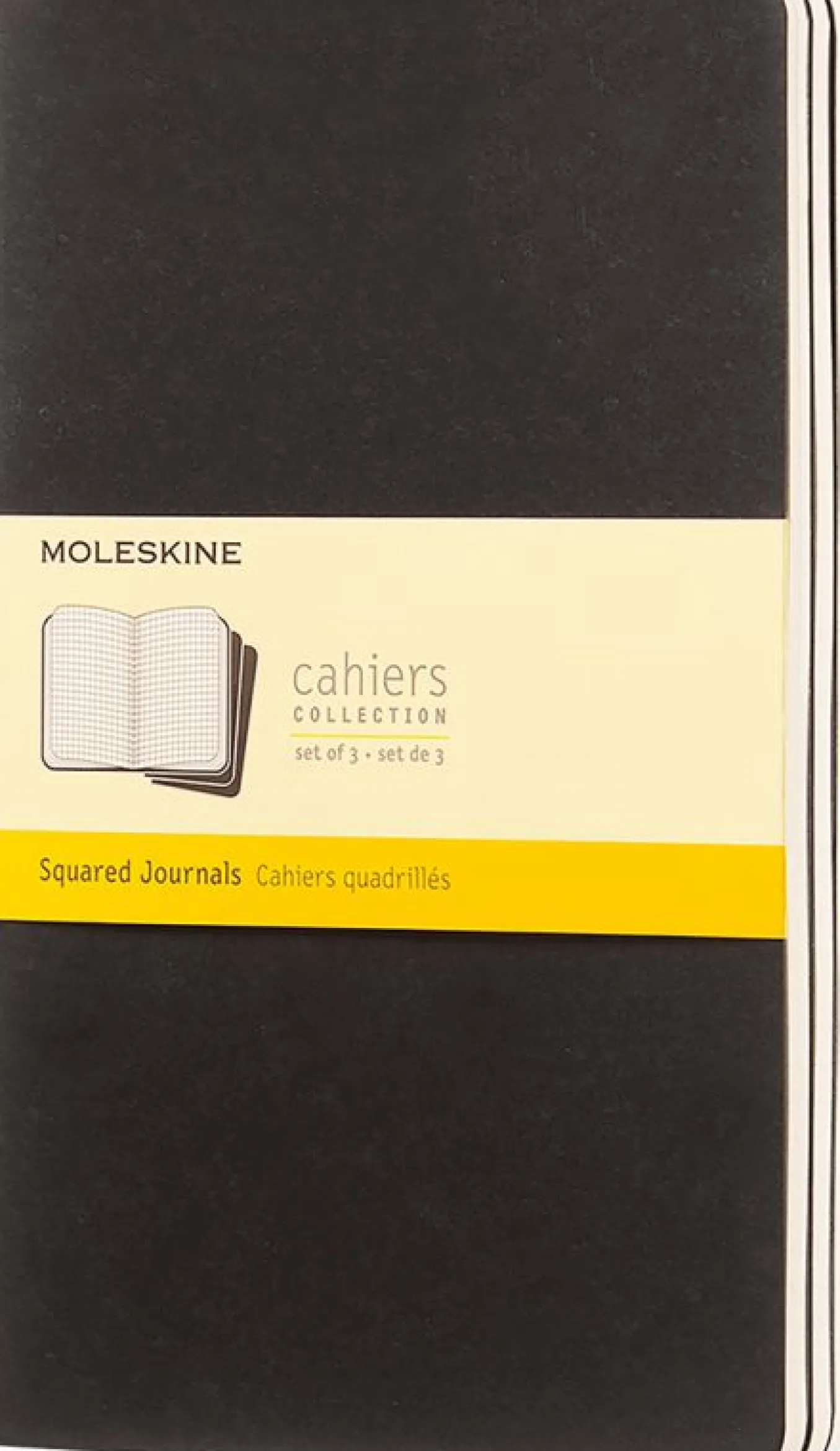 Cahier Journals Set of 3 Black