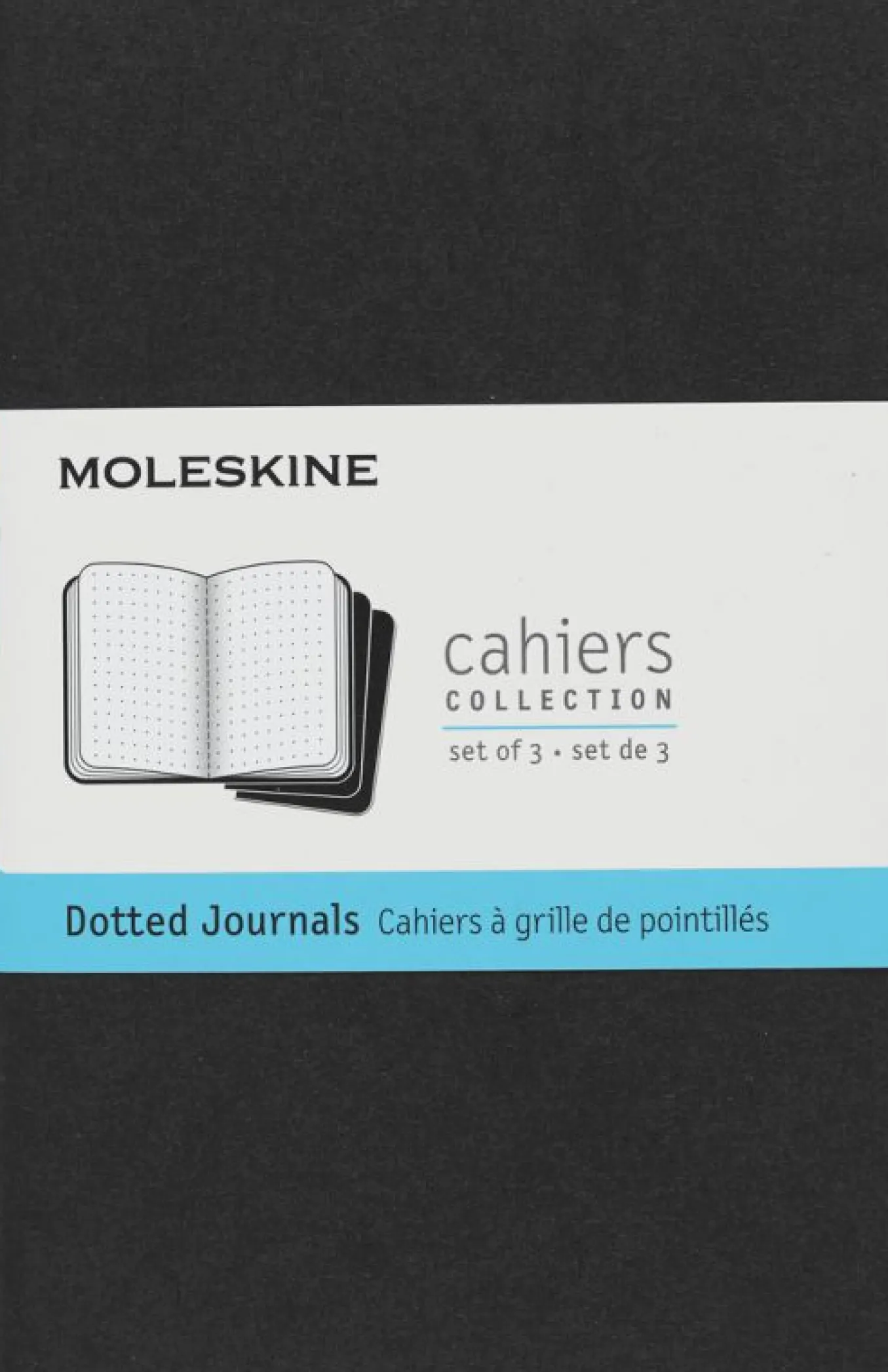 Cahier Journals Set of 3 Black