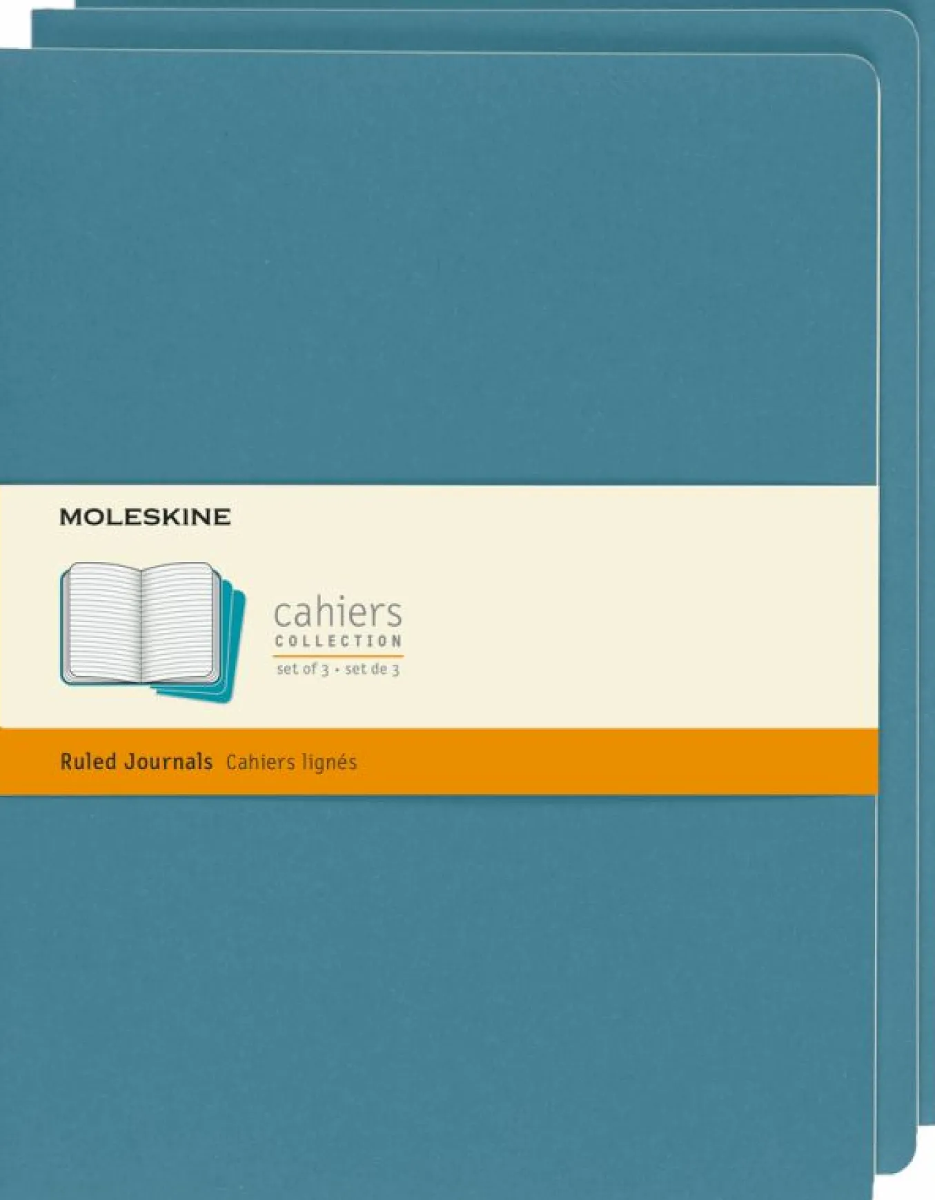 Cahier Journals Set of 3 Brisk Blue