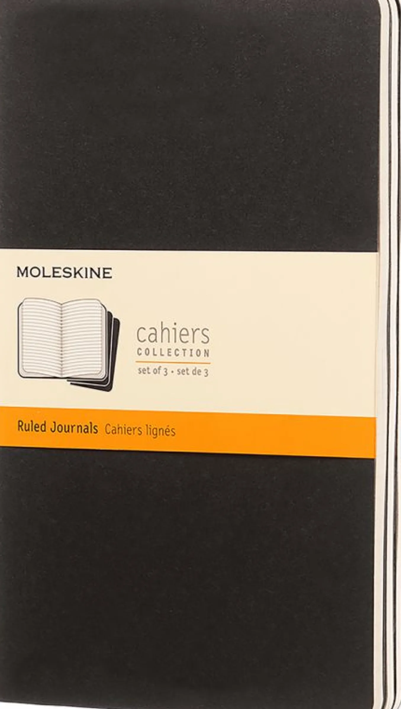 Cahier Journals Set of 3 Black