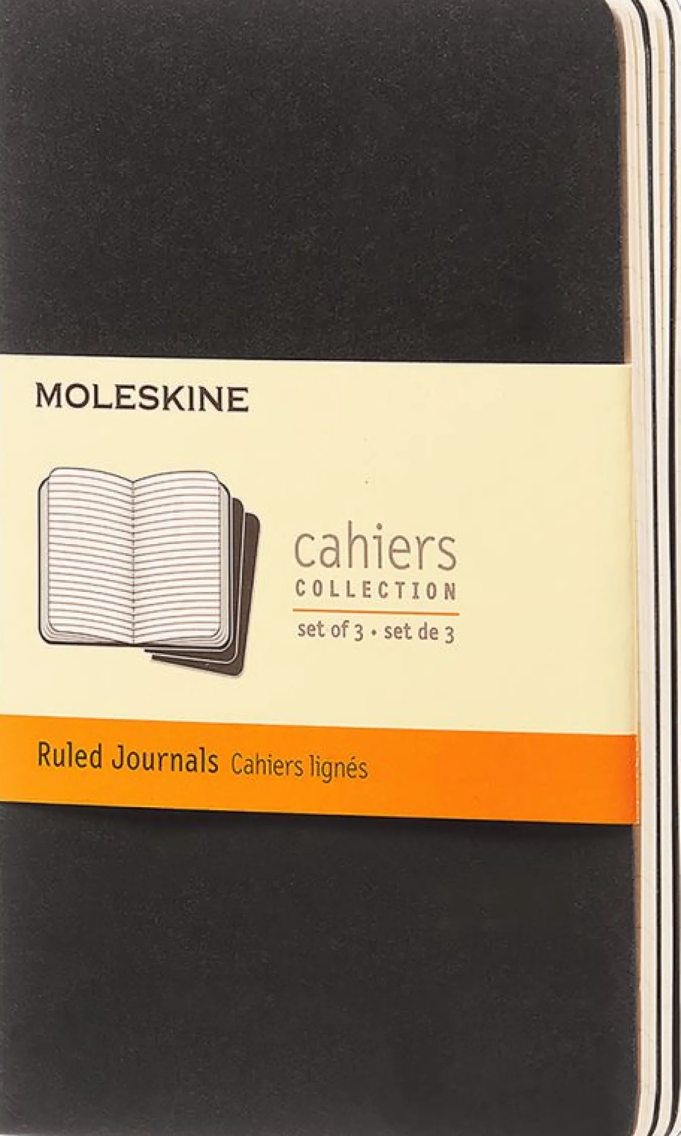 Cahier Journals Set of 3 Black