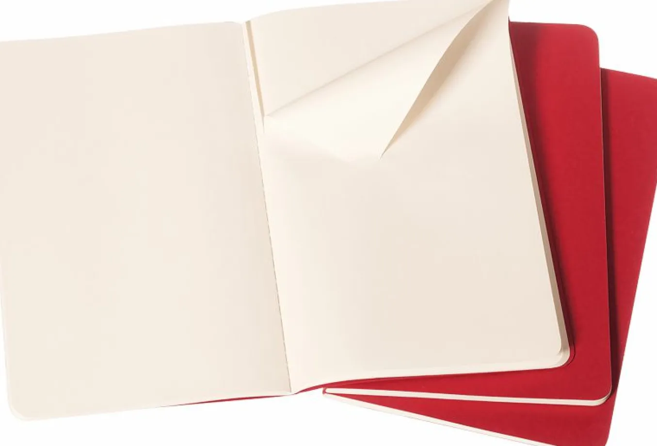 Cahier Journals Set of 3 Cranberry Red