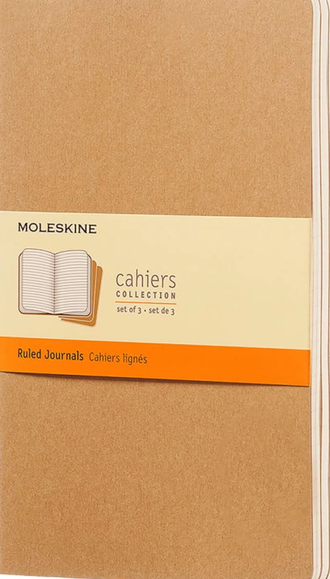 Cahier Journals Set of 3 Kraft Brown