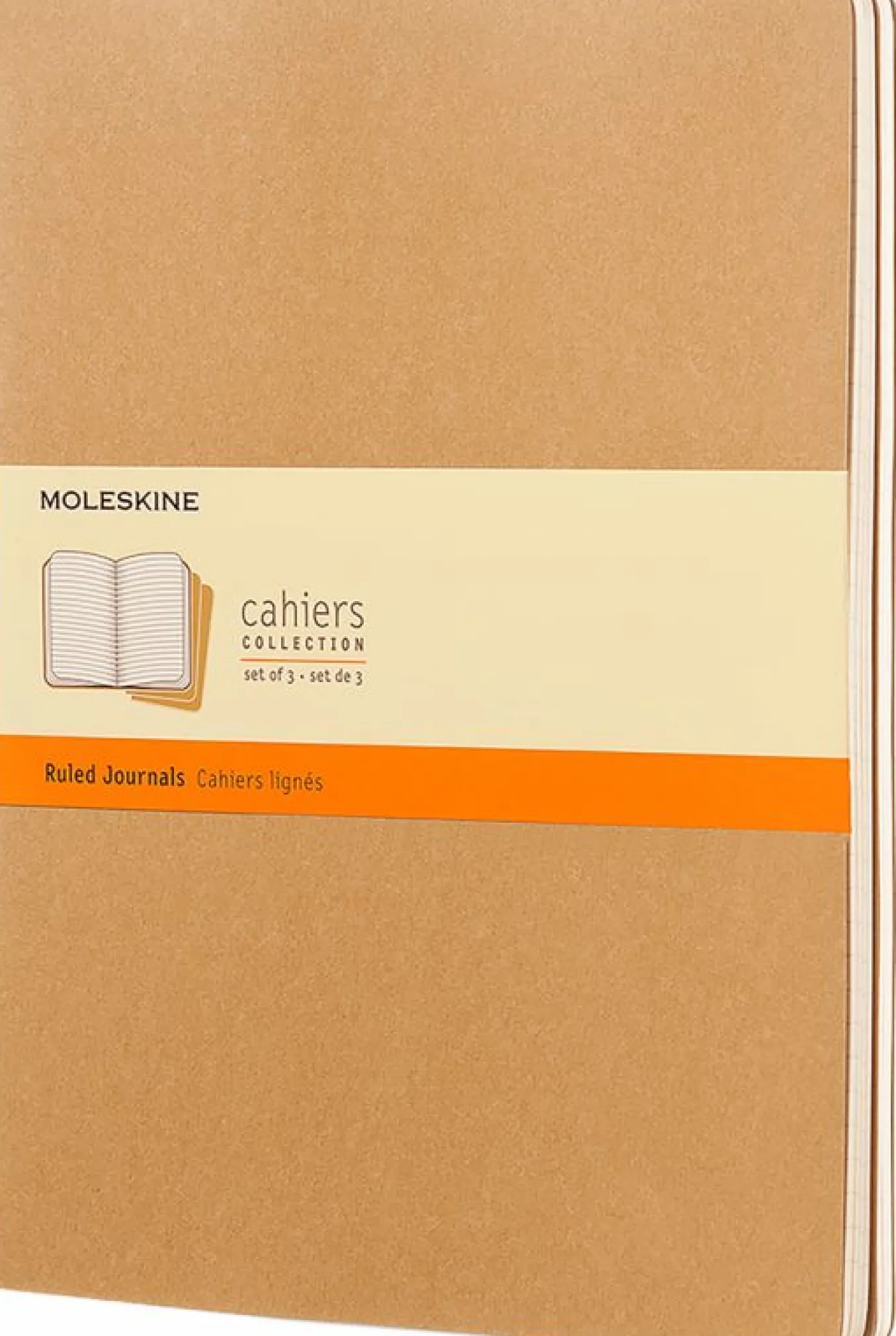 Cahier Journals Set of 3 Kraft Brown