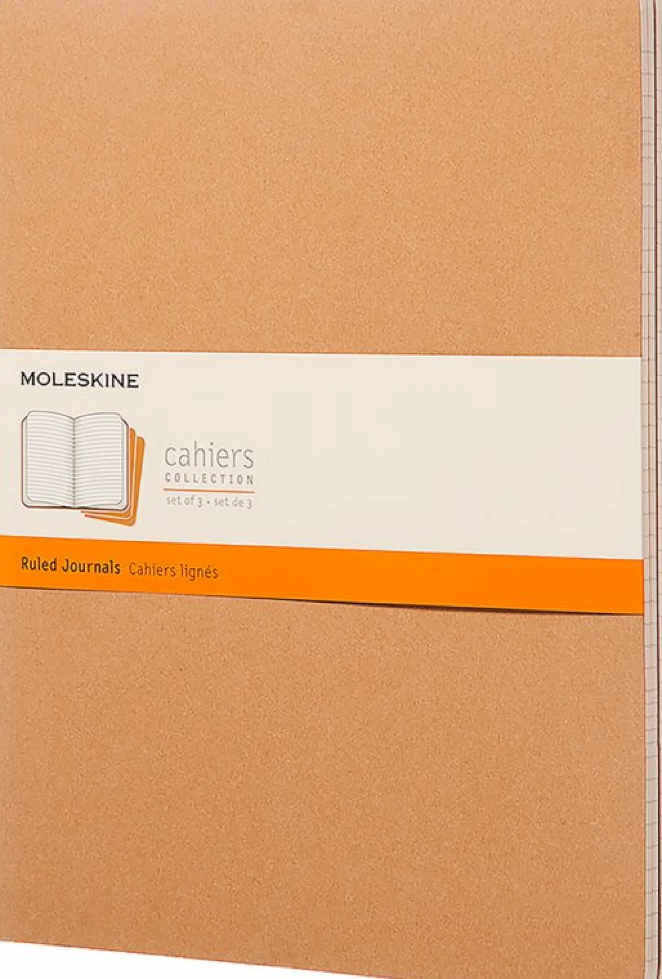 Cahier Journals Set of 3 Kraft Brown