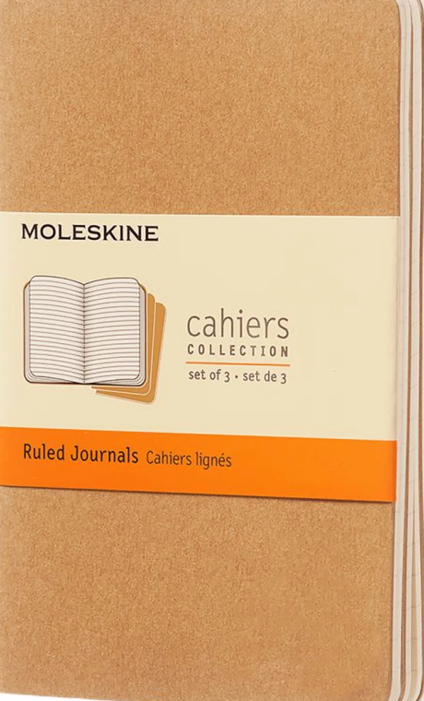 Cahier Journals Set of 3 Kraft Brown