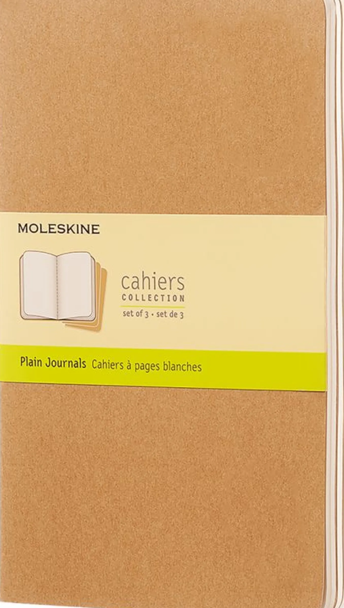 Cahier Journals Set of 3 Kraft Brown
