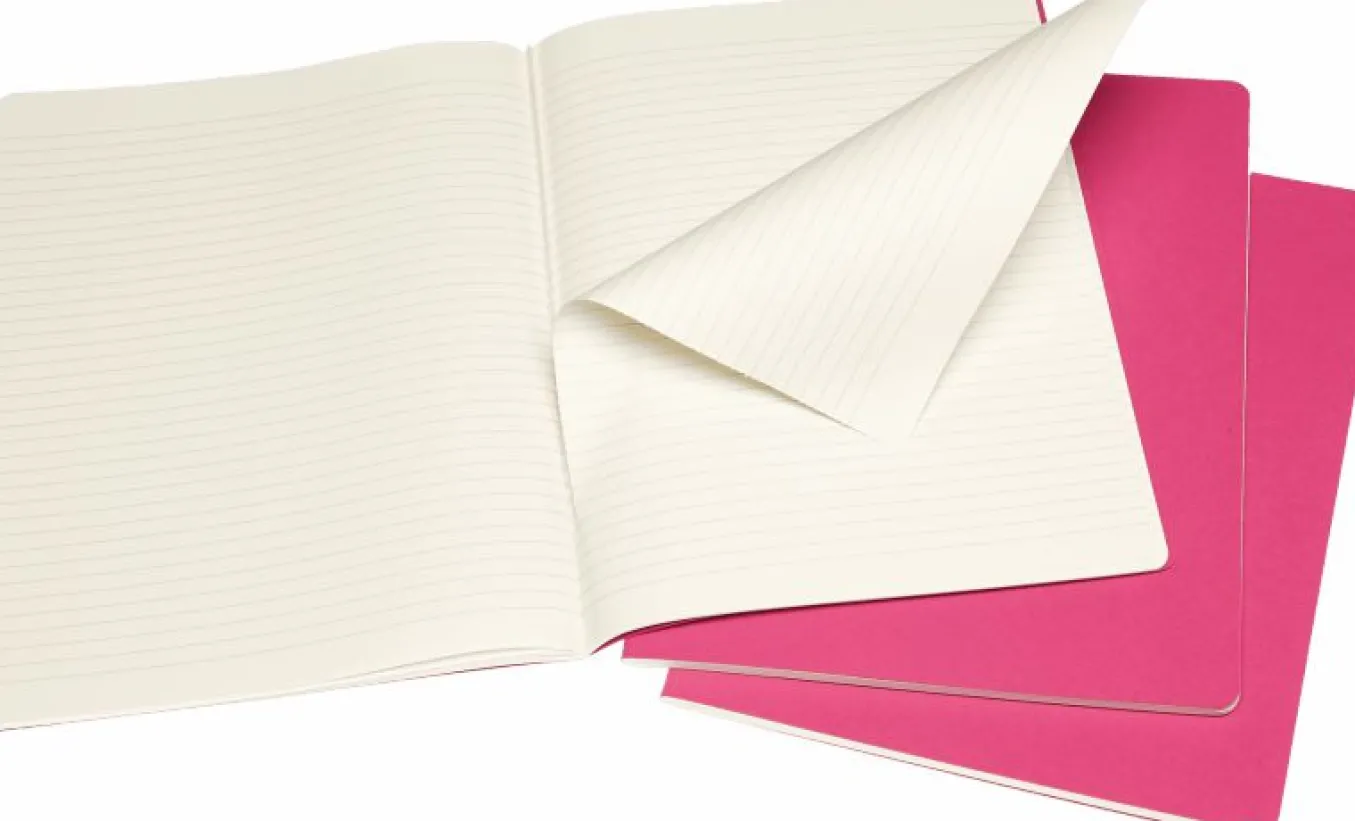 Cahier Journals Set of 3 Kinetic Pink