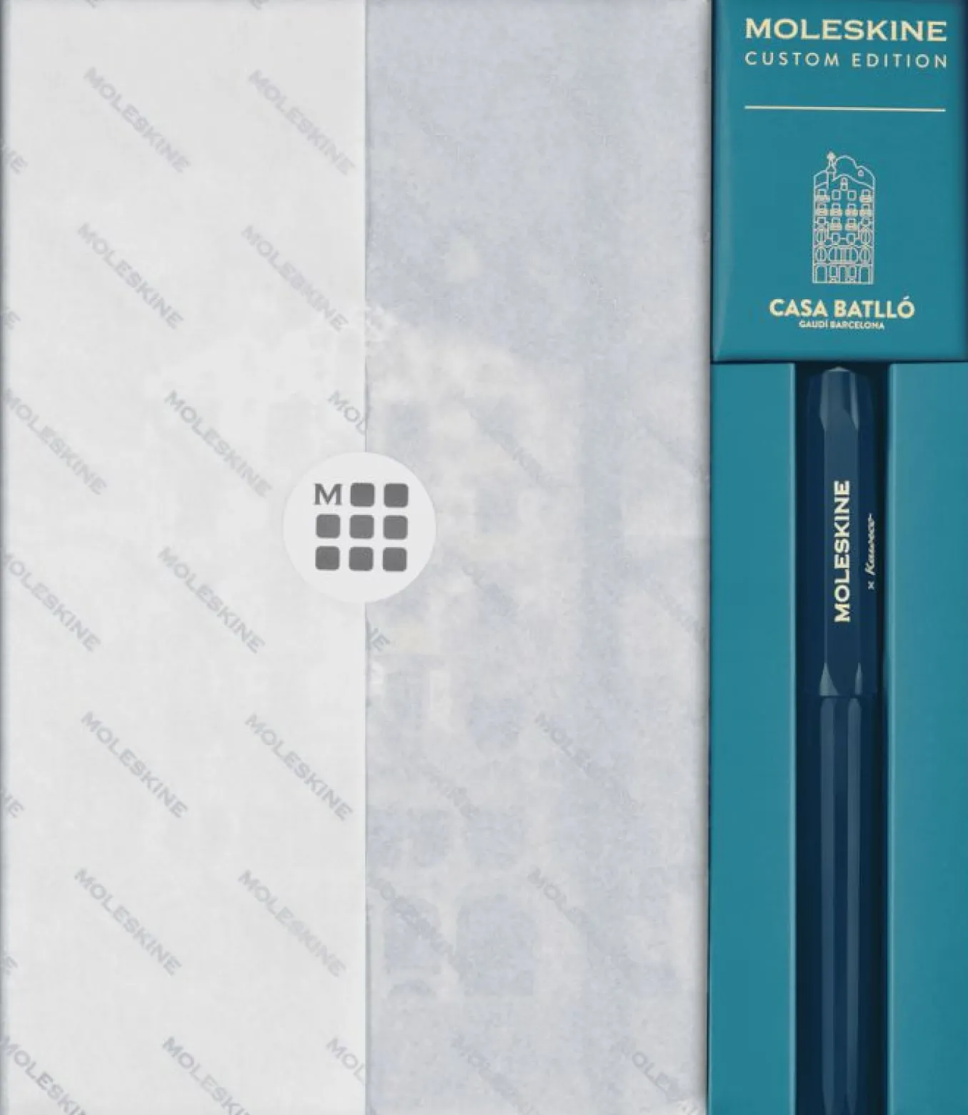 Casa Batll&oacute; Collector's Box Large ruled hard cover notebook and Kaweco ballpen Multi-color
