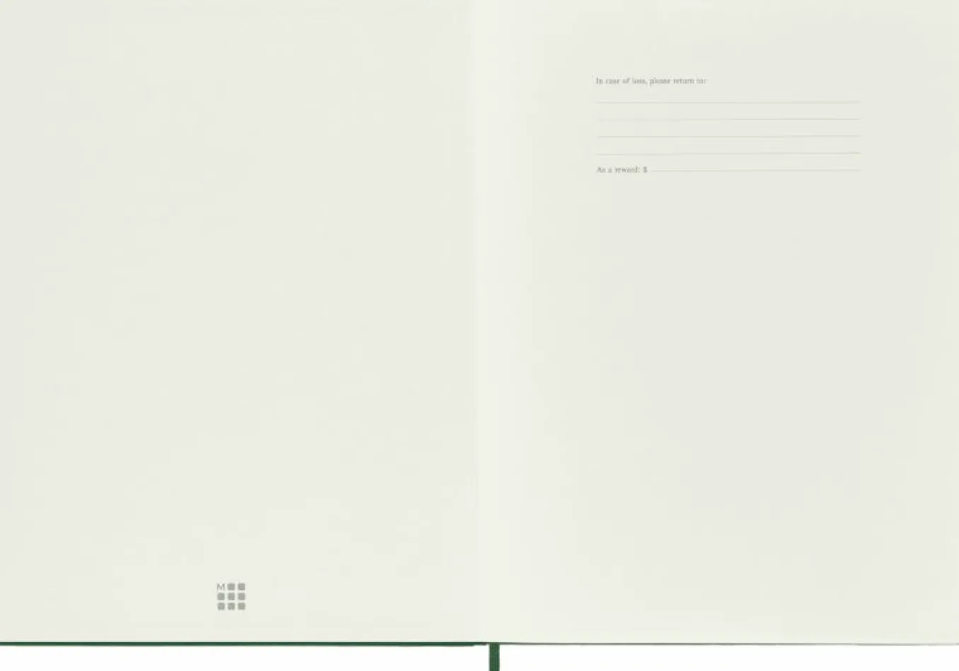 Classic Notebook Hard Cover Myrtle Green