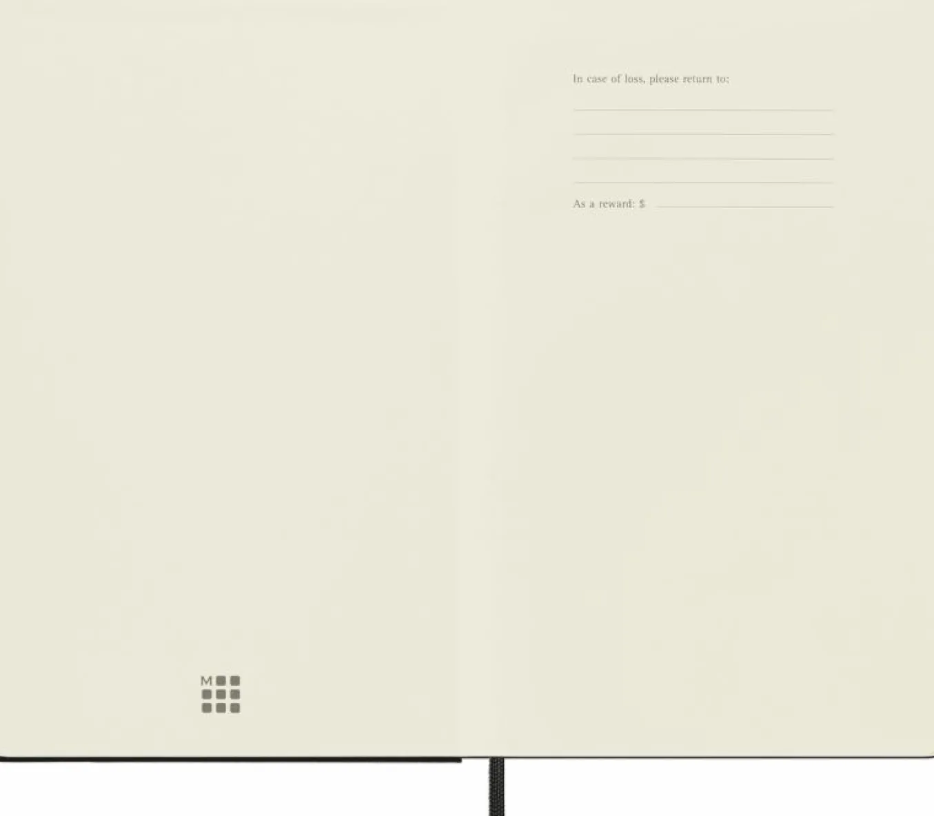 Classic Notebook Hard Cover Black