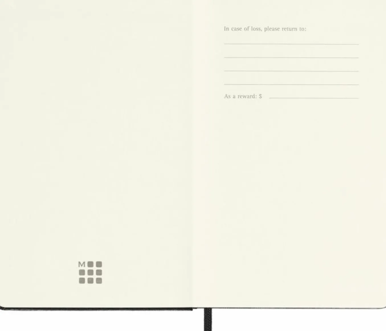 Classic Notebook Hard Cover Black