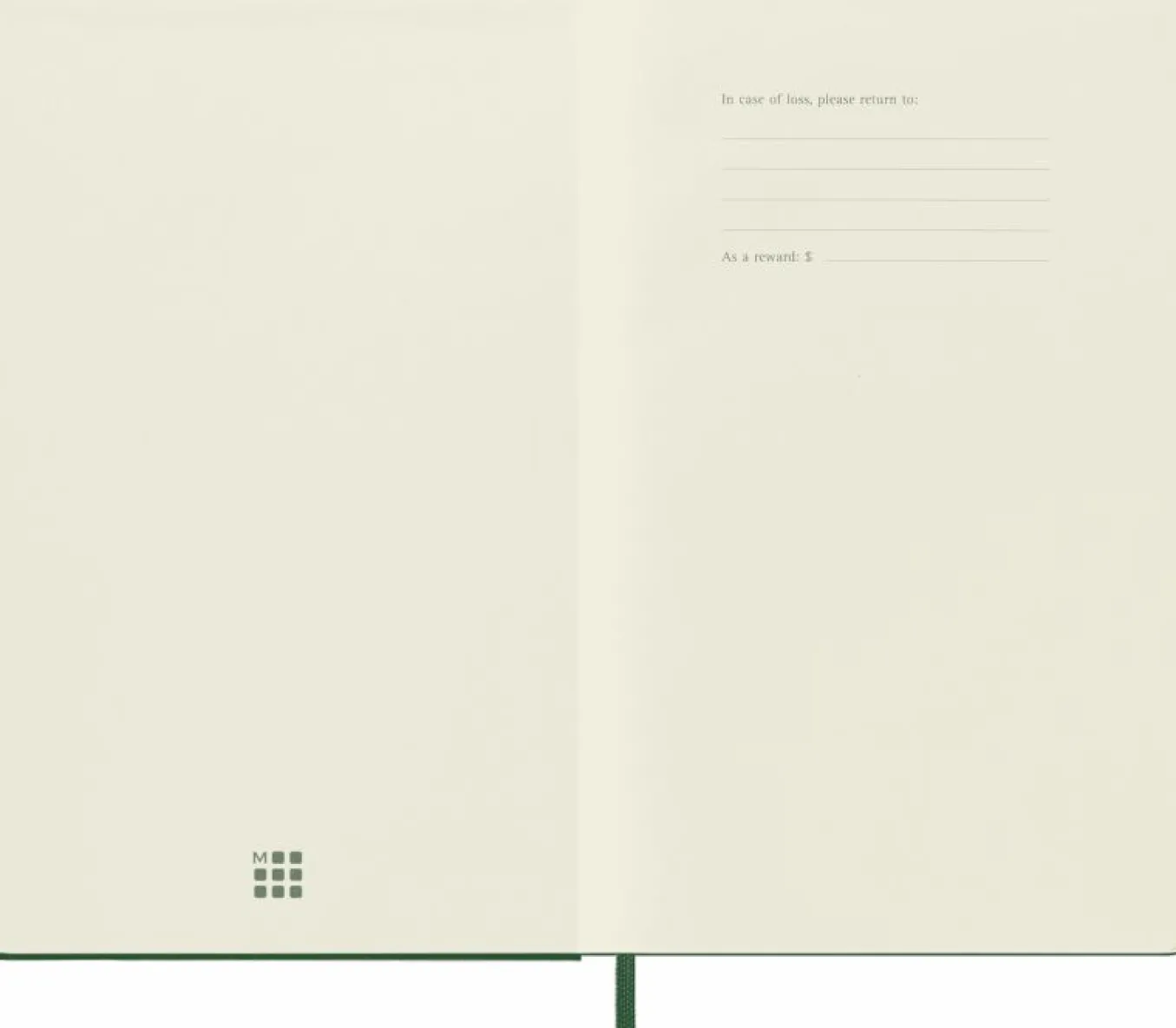 Classic Notebook Hard Cover Myrtle Green