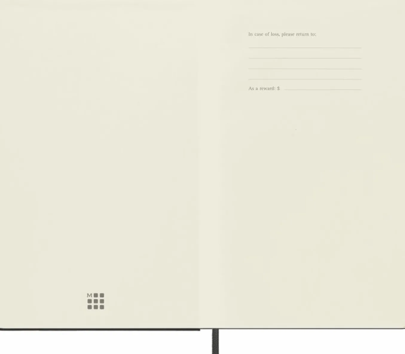 Classic Notebook Hard Cover Black