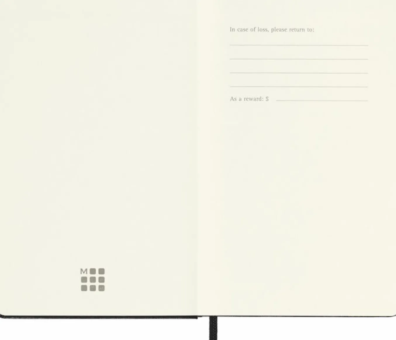 Classic Notebook Hard Cover Black