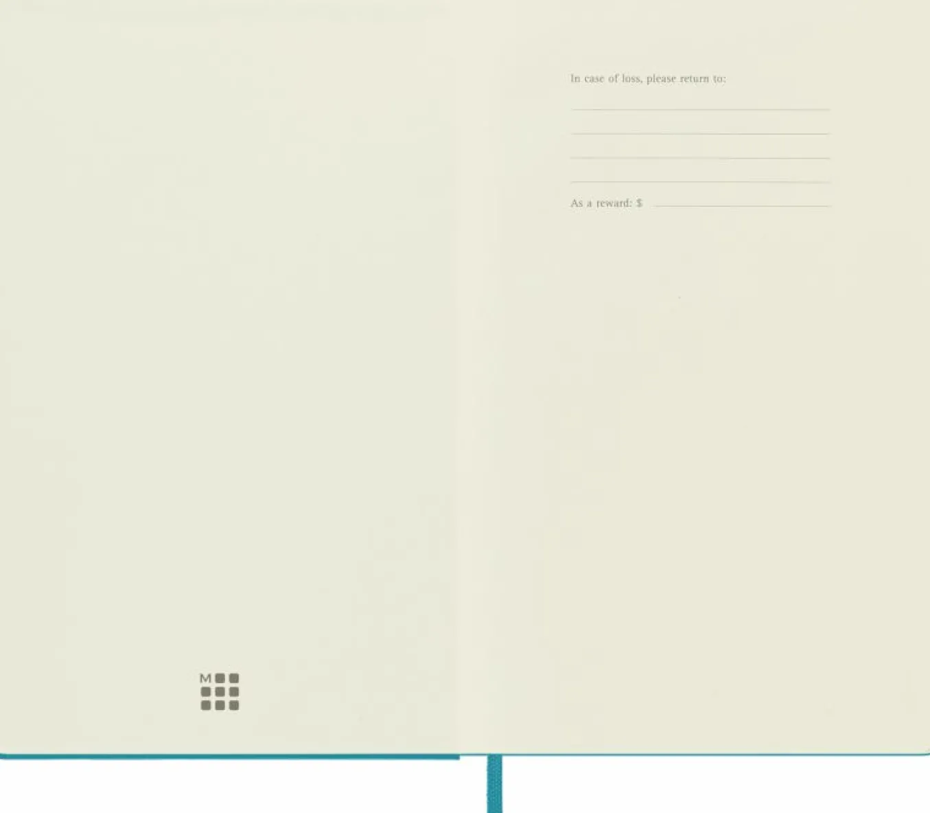 Classic Notebook Hard Cover Reef Blue