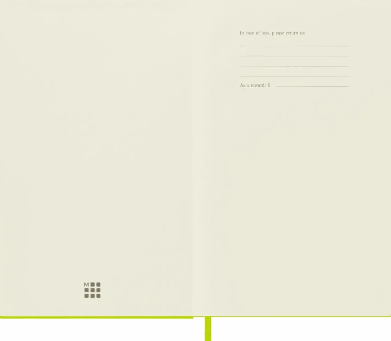 Classic Notebook Hard Cover Light Green