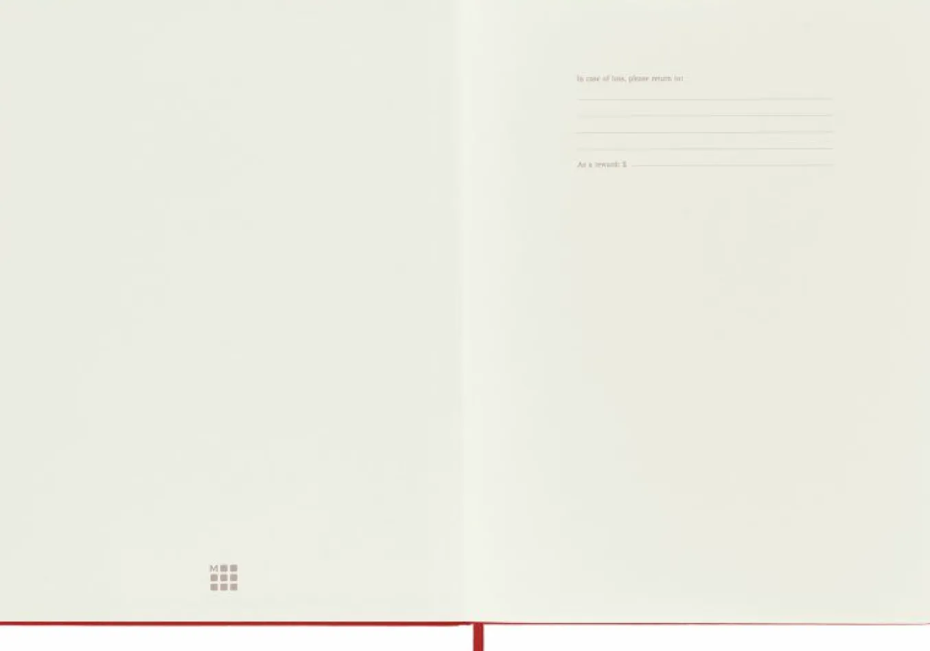 Classic Notebook Hard Cover Scarlet Red