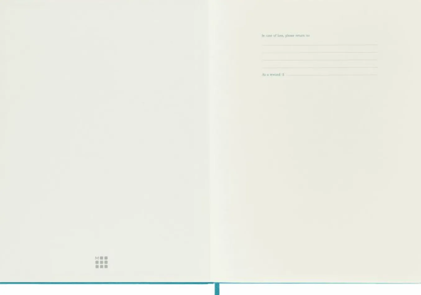 Classic Notebook Hard Cover Reef Blue