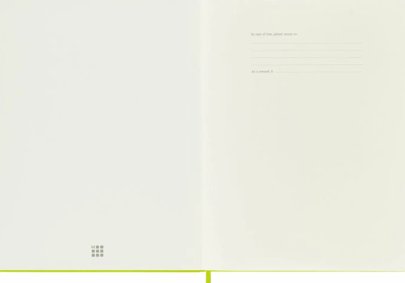 Classic Notebook Hard Cover Light Green