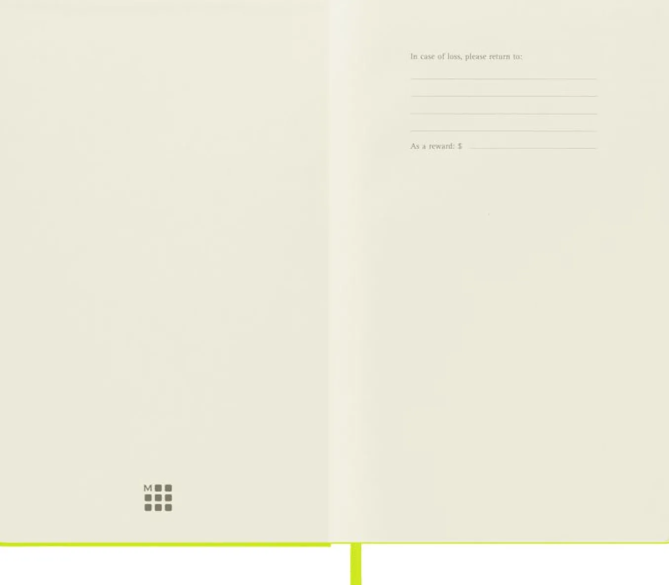 Classic Notebook Hard Cover Light Green