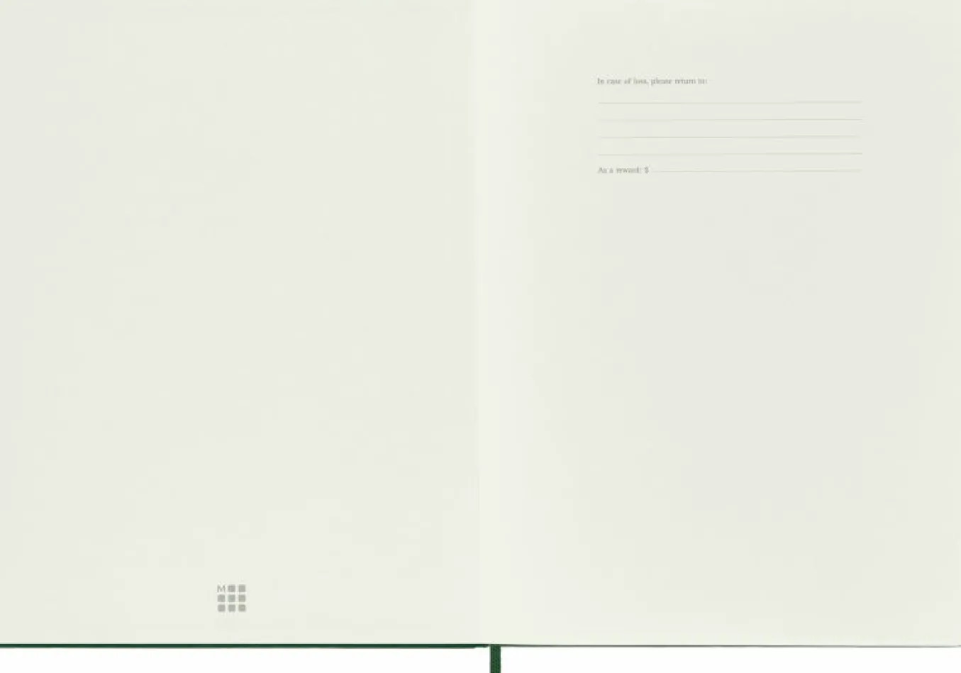 Classic Notebook Hard Cover Myrtle Green