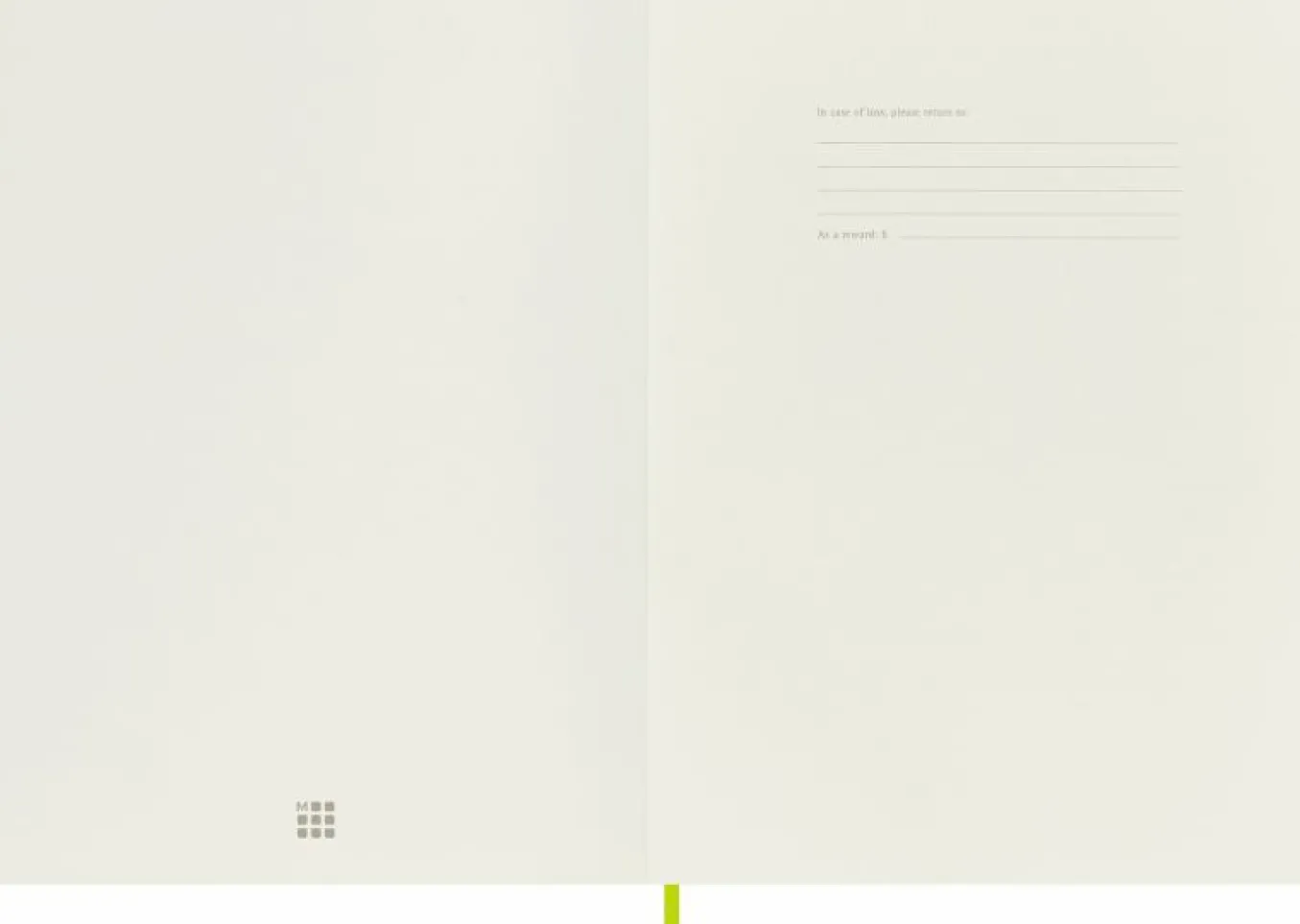 Classic Notebook Soft Cover Light Green