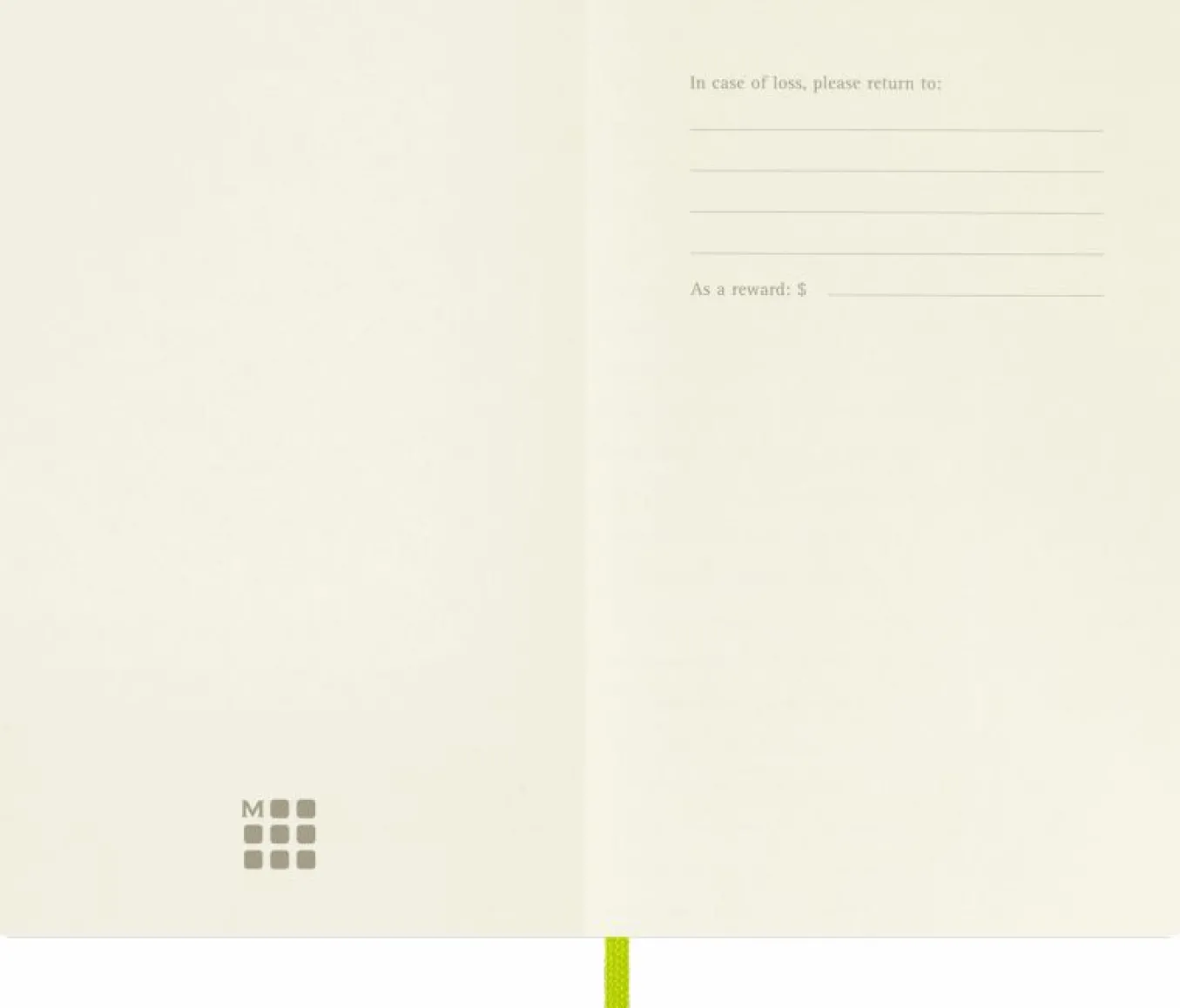 Classic Notebook Soft Cover Light Green