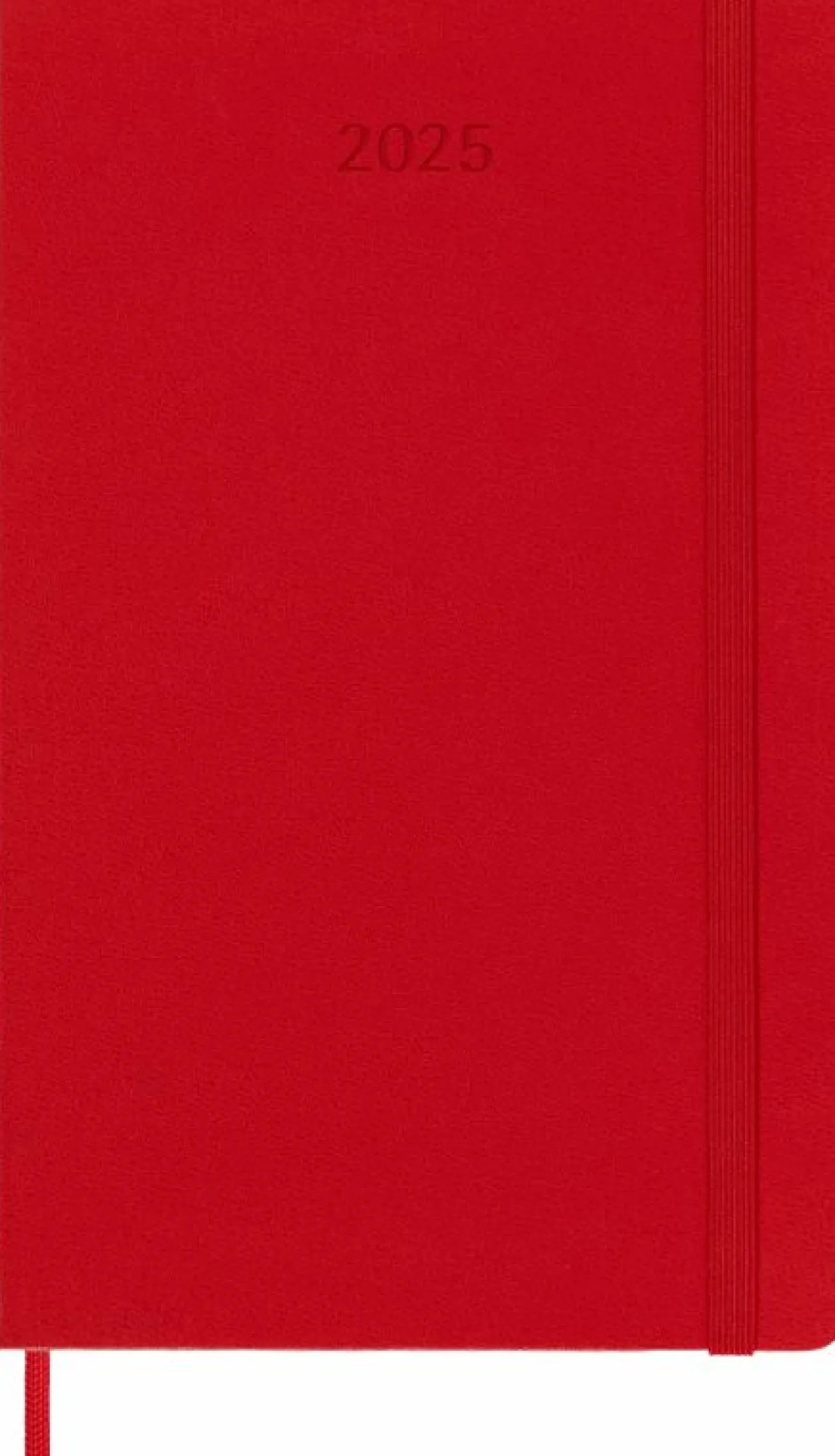Classic Planner 2025 Large Weekly, hard cover, 12 months Scarlet Red
