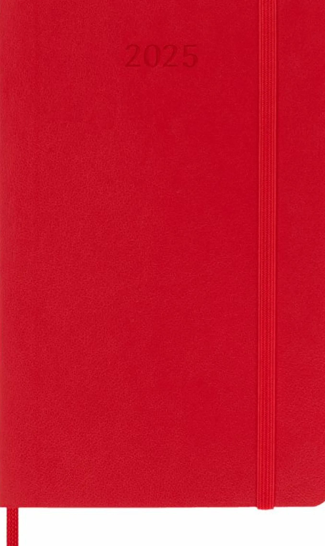 Classic Planner 2025 Pocket Daily, soft cover, 12 months Scarlet Red