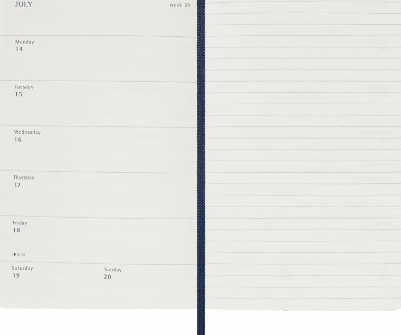 classic_planner__pocket_w_2-14.webp Classic Planner 2024/2025 Pocket Weekly, soft cover, 18 months Sapphire Blue
