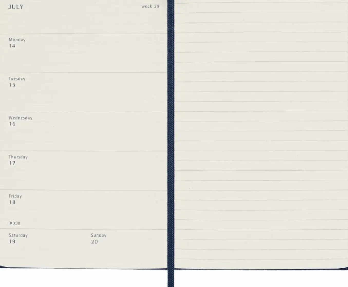 classic_planner__pocket_w_2-6.webp Classic Planner 2025 Pocket Weekly, hard cover, 12 months Sapphire Blue