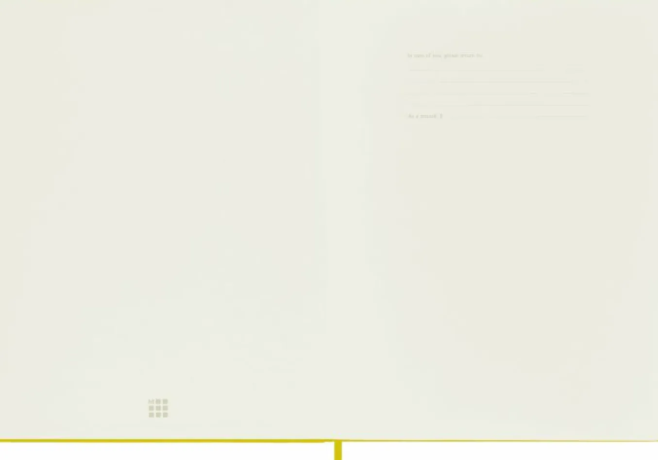 Classic Silk Notebook Fabric Hard Cover Yellow