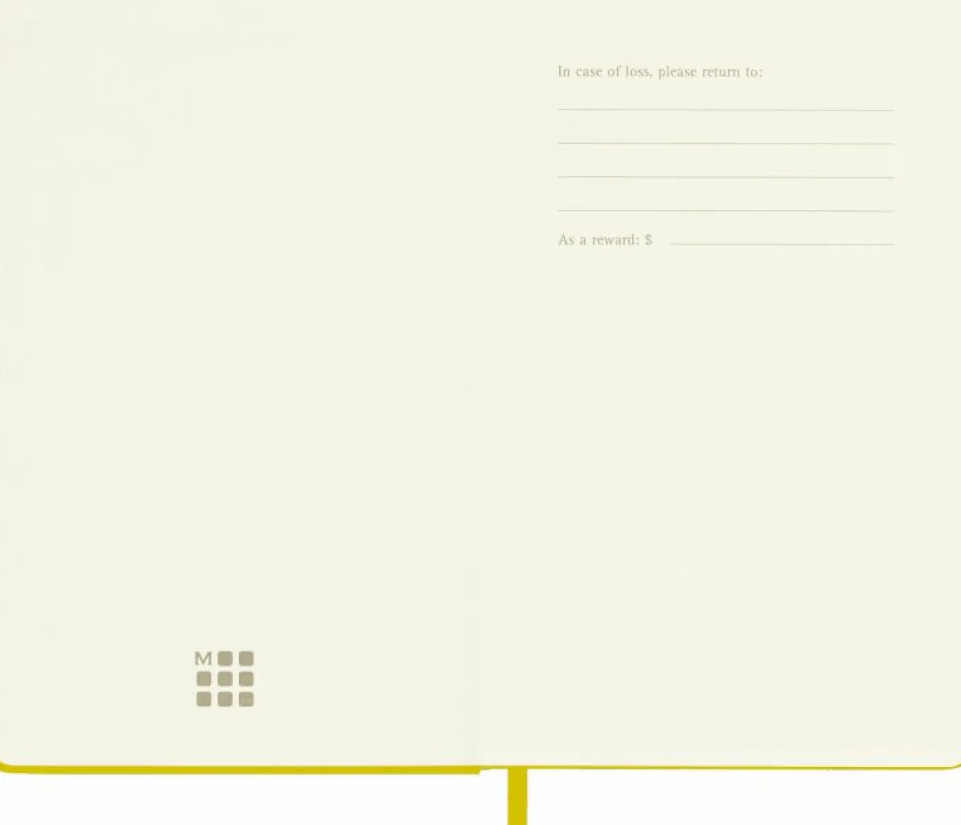 Classic Silk Notebook Fabric Hard Cover Yellow