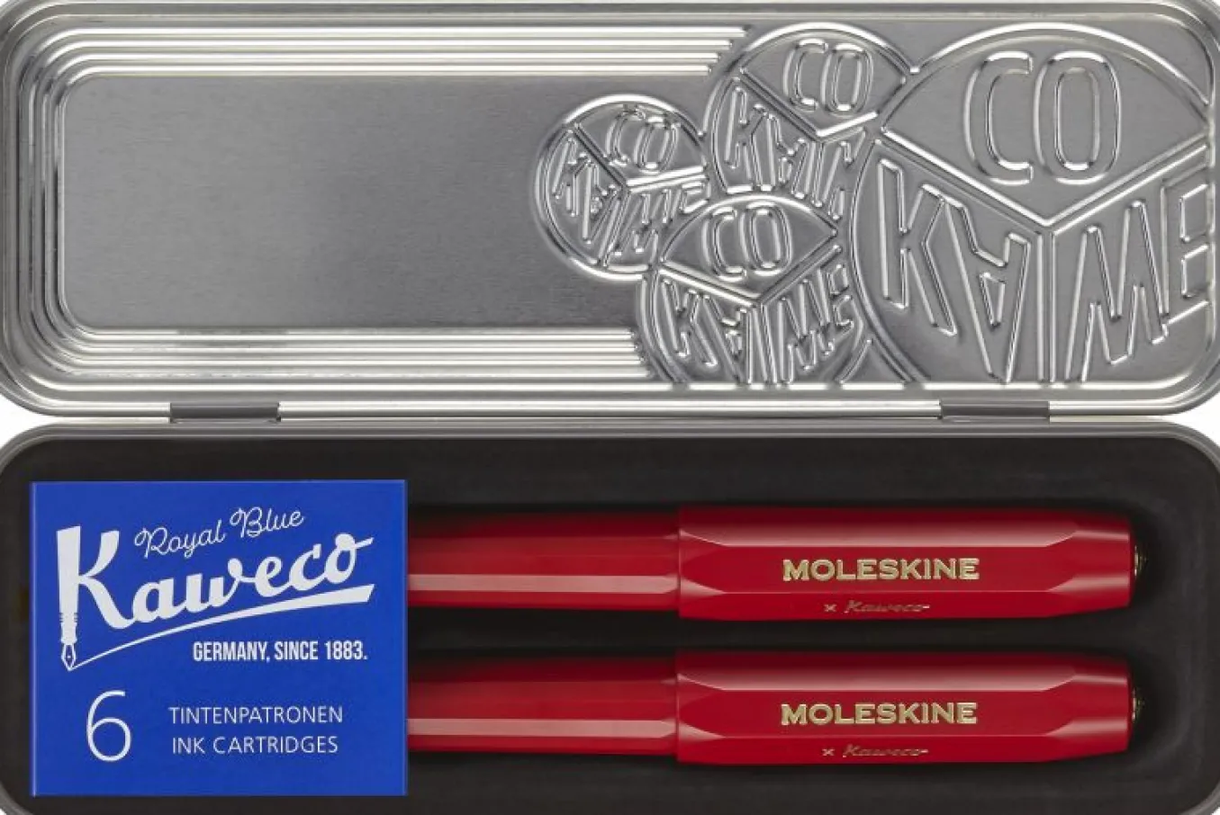 Fountain Pen and Ballpen Set Moleskine x Kaweco Red