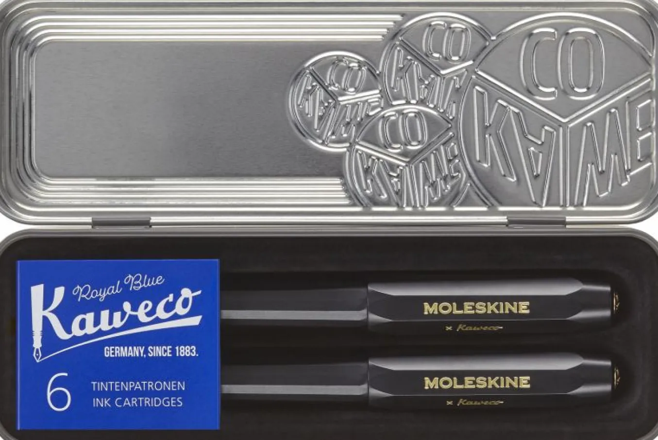 Fountain Pen and Ballpen Set Moleskine x Kaweco Black