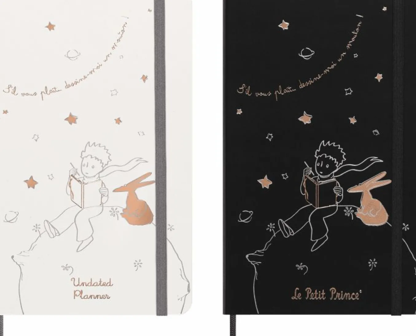 le_petit_prince_collector_6.webp Le Petit Prince Collector's Box Large ruled notebook, Large Undated Planner, Le Petit Prince statuette, Gift Box Black