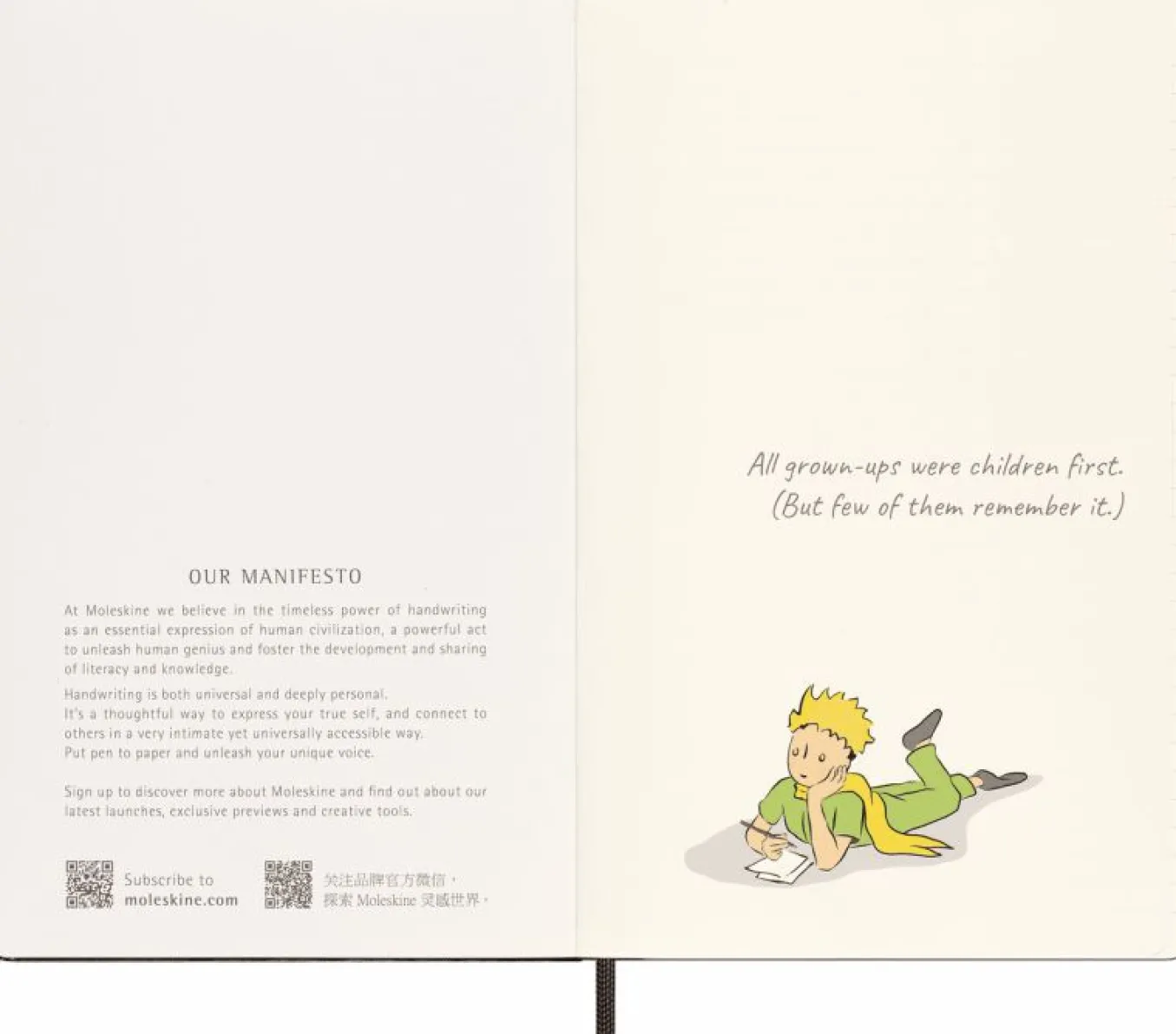 le_petit_prince_limited_e_11.webp Le Petit Prince Limited Edition Set Large ruled notebook, Large Undated Planner, with Gift Box Grey