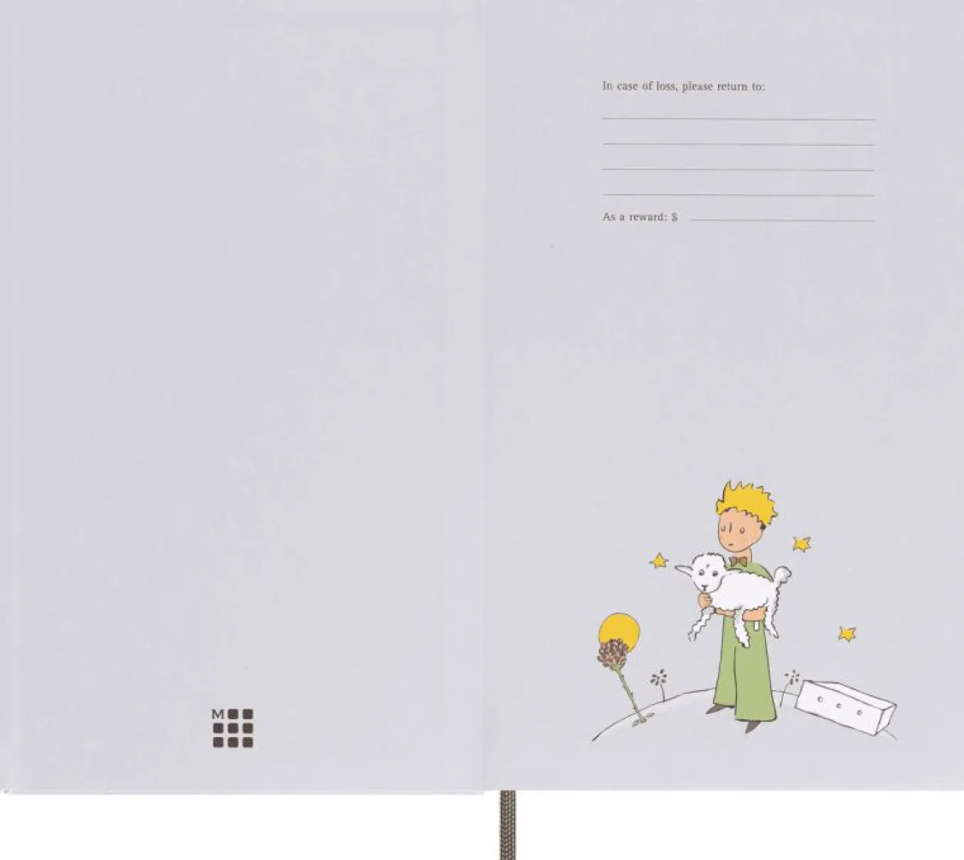 le_petit_prince_limited_e_4.webp Le Petit Prince Limited Edition Set Large ruled notebook, Large Undated Planner, with Gift Box Grey