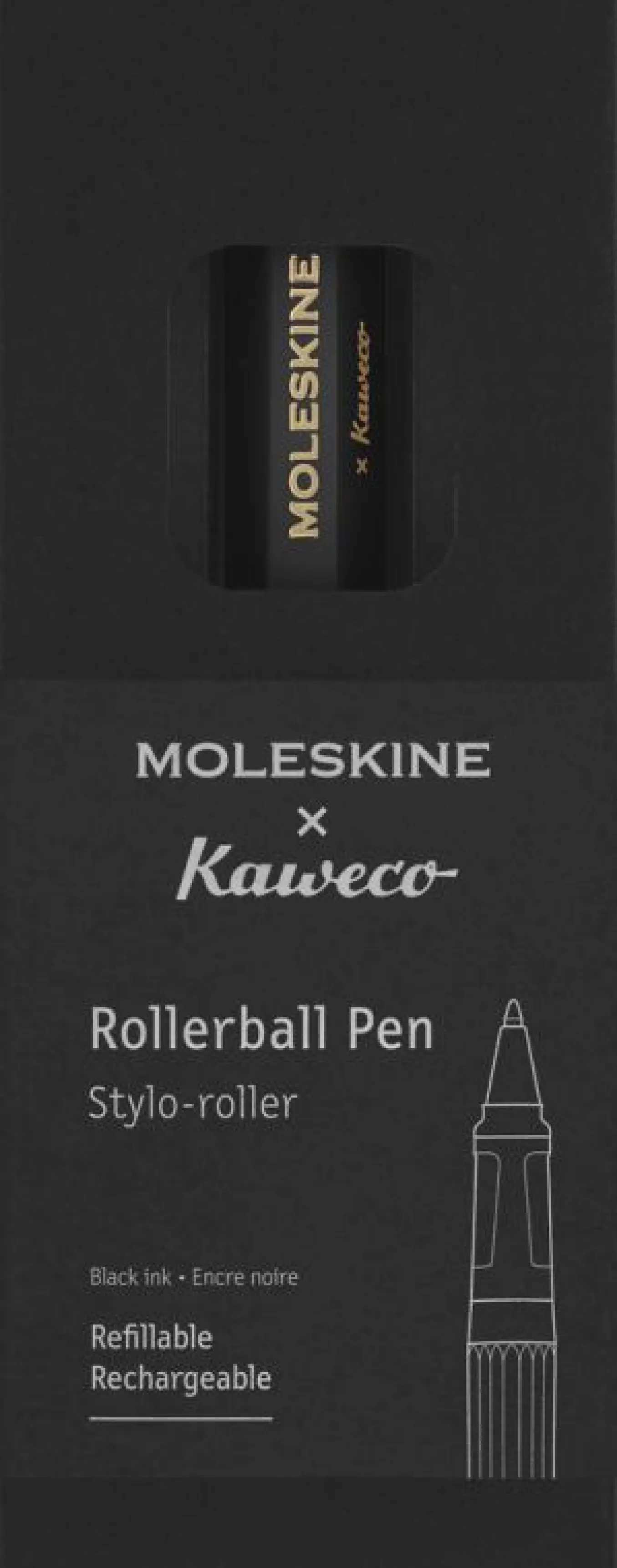 Rollerball Pen Moleskine x Kaweco Black