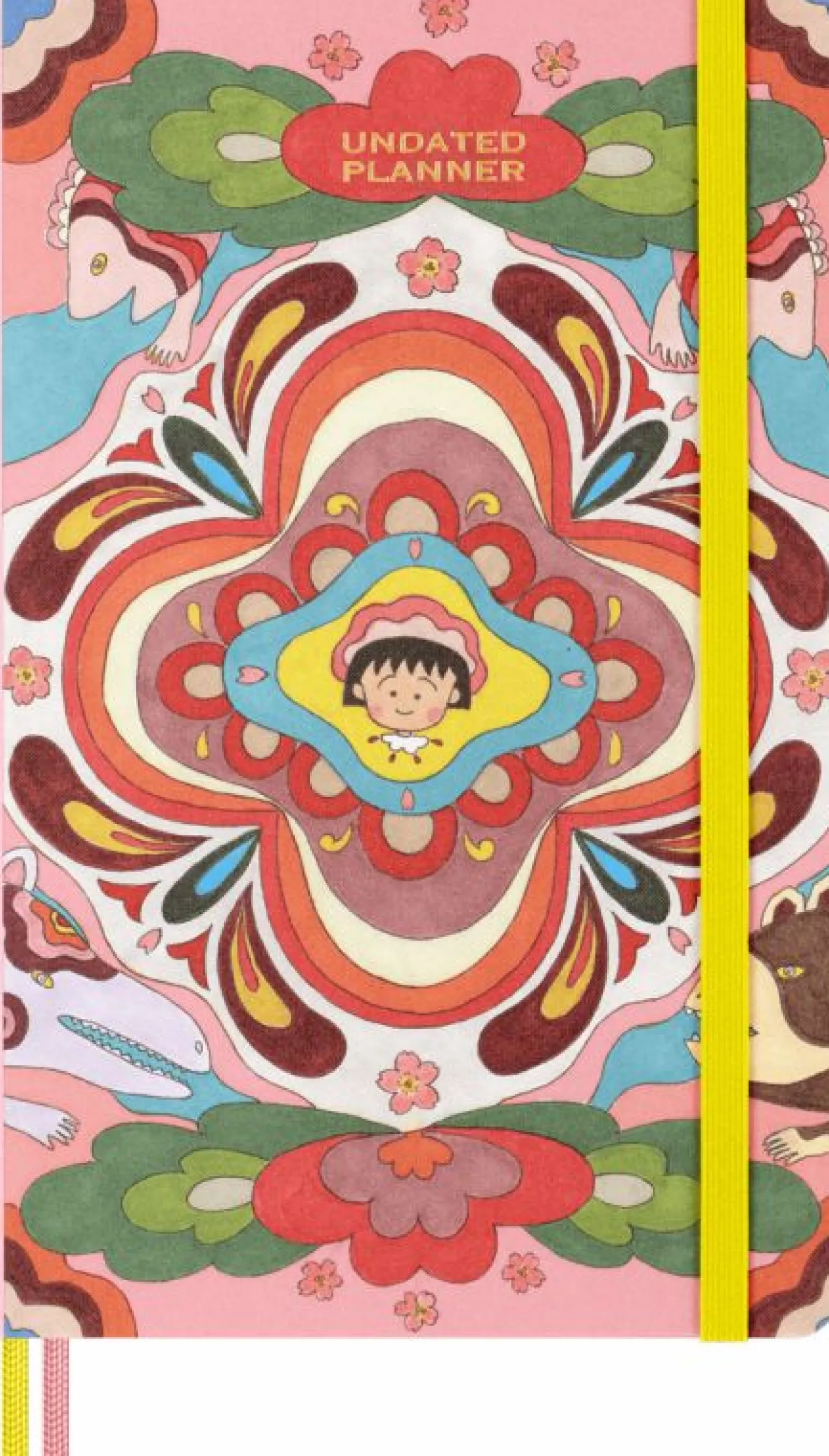 Sakura Undated Planner by Momoko Sakura Large, Hard Cover, 12-Month Undated Planner in a Gift Box Multi-color