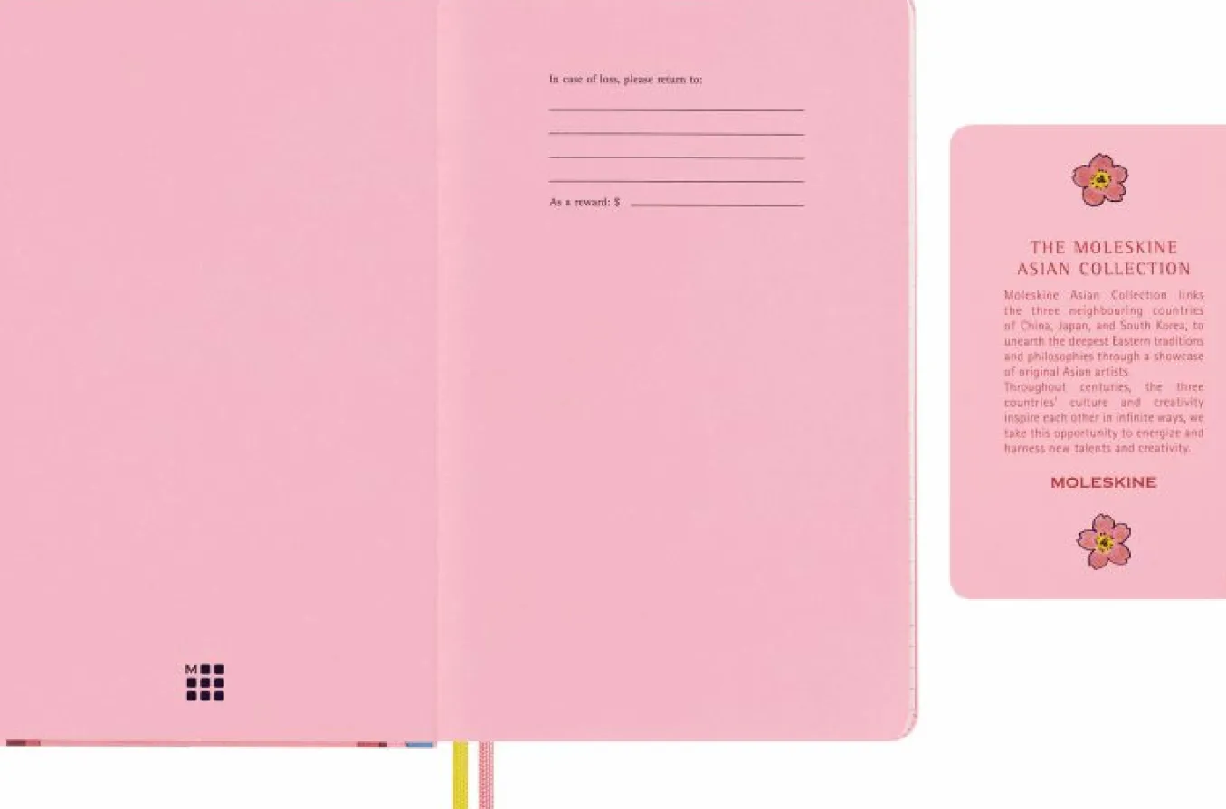 sakura_undated_planner_by_2.webp Sakura Undated Planner by Momoko Sakura Large, Hard Cover, 12-Month Undated Planner in a Gift Box Multi-color