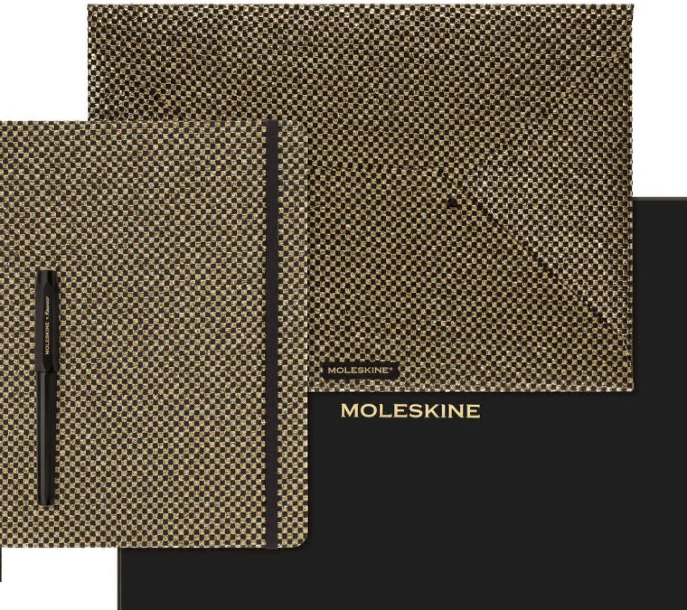 Shine Collector's Box XL ruled notebook, Envelope, Kaweco Fountain Pen Gold