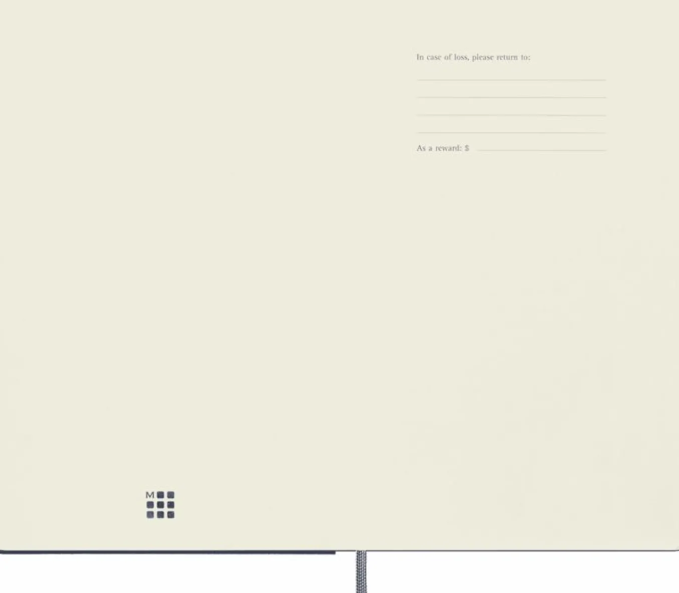 Smart notebook Large Hard cover, ruled Sapphire Blue