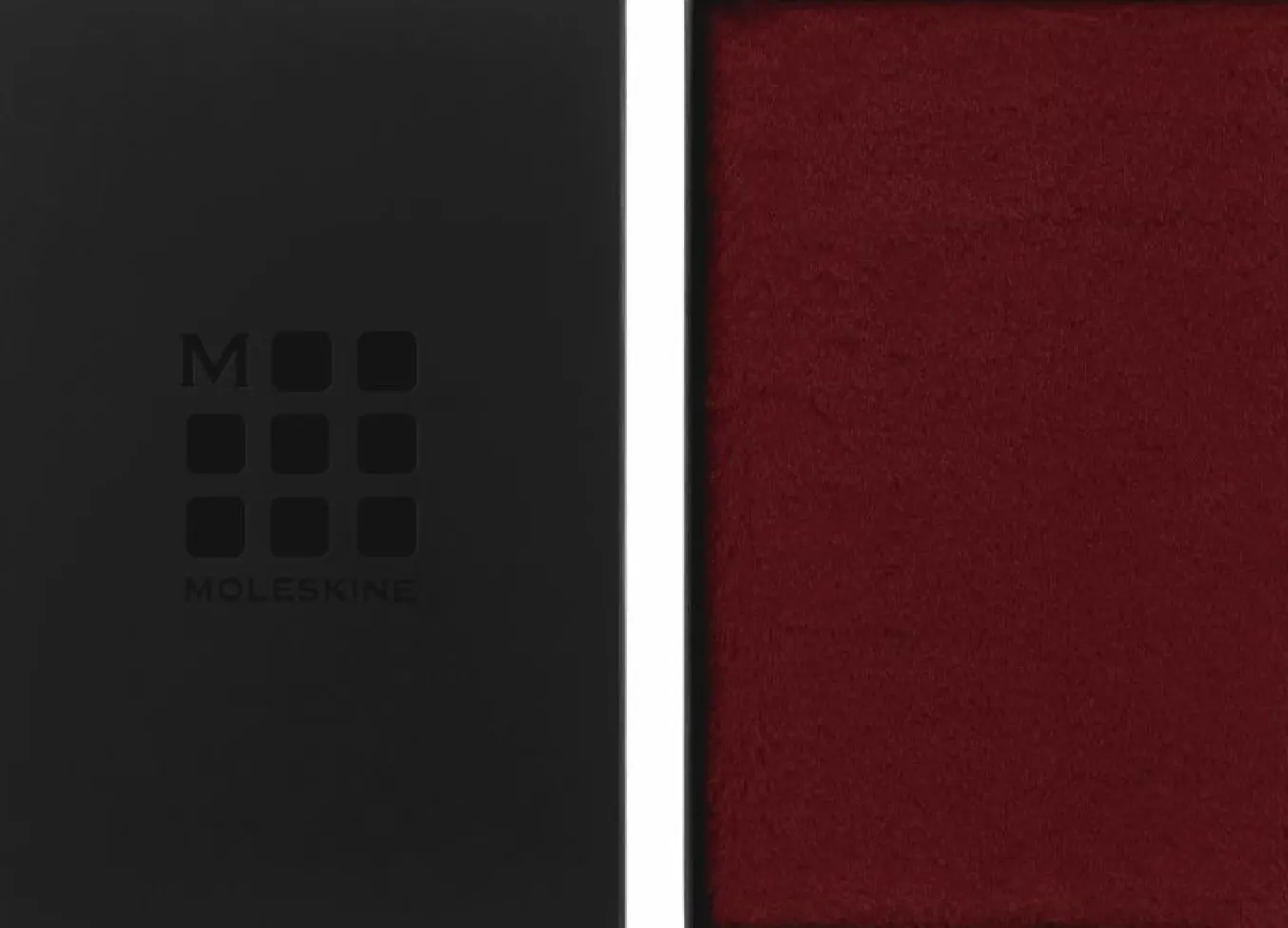 Soft Notebook Faux Fur, XS, Plain MAPLE RED