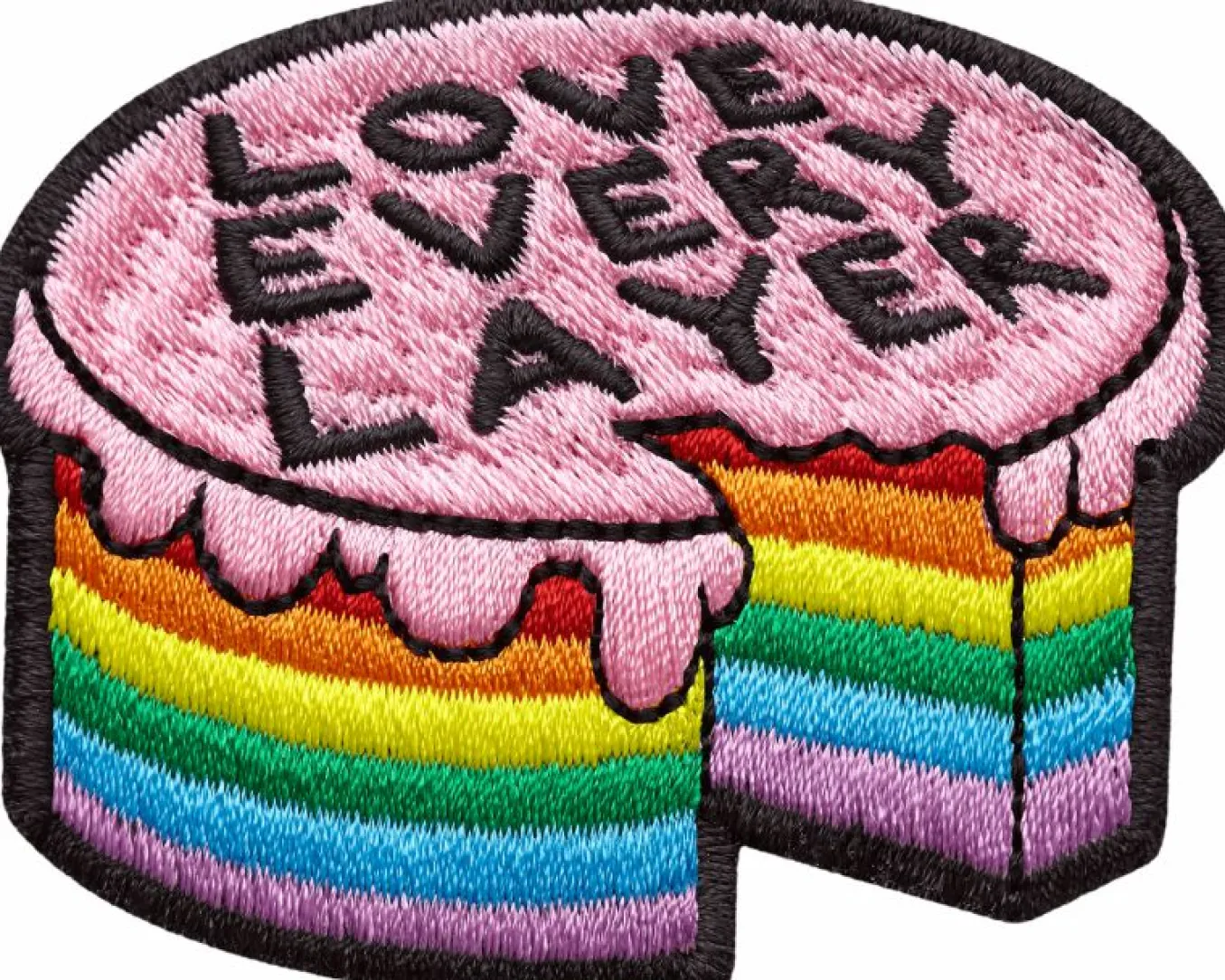 Stick-on Patch by Ashton Attzs Stick to Pride, Love Every Layer Cake
